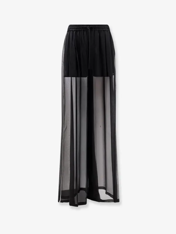 Silk Pyjama Trousers Black made by Dolce & Gabanna