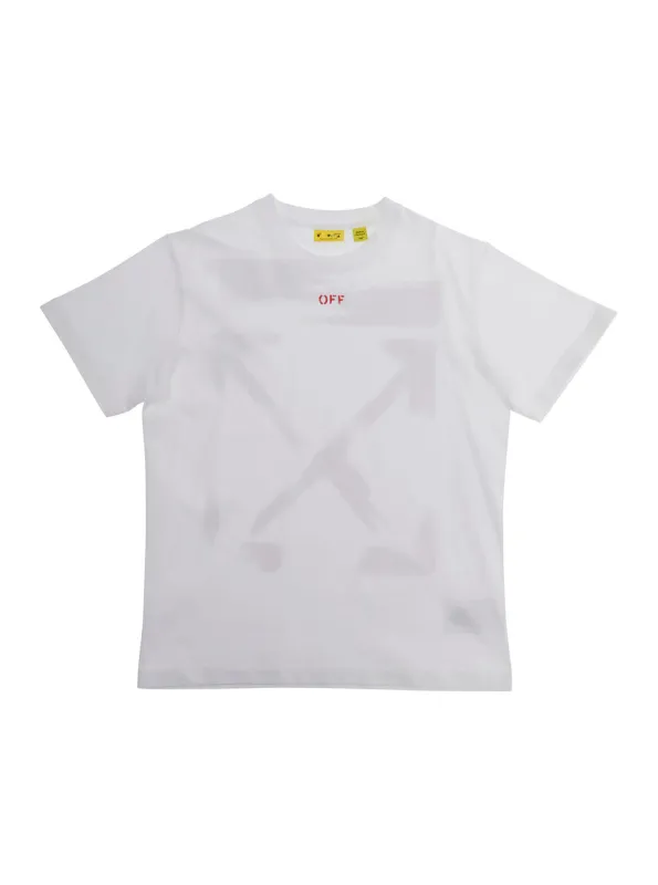 T-Shirt ARROW PAINT S/S White made by Off-White