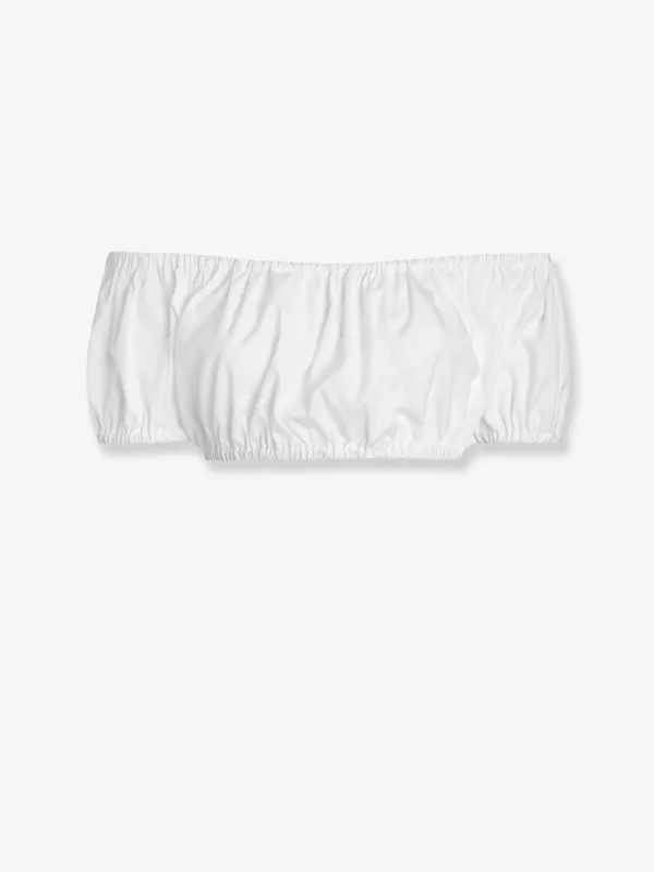 Top Cropped Cotton Poplin made by Dolce & Gabanna
