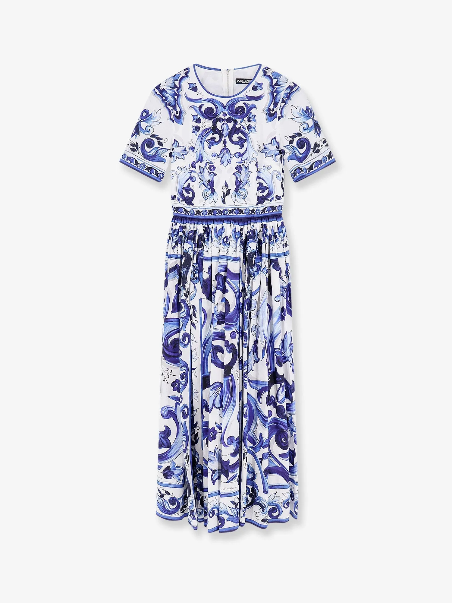 Midi Poplin Dress Maiolica Print sold by Lord & Taylor