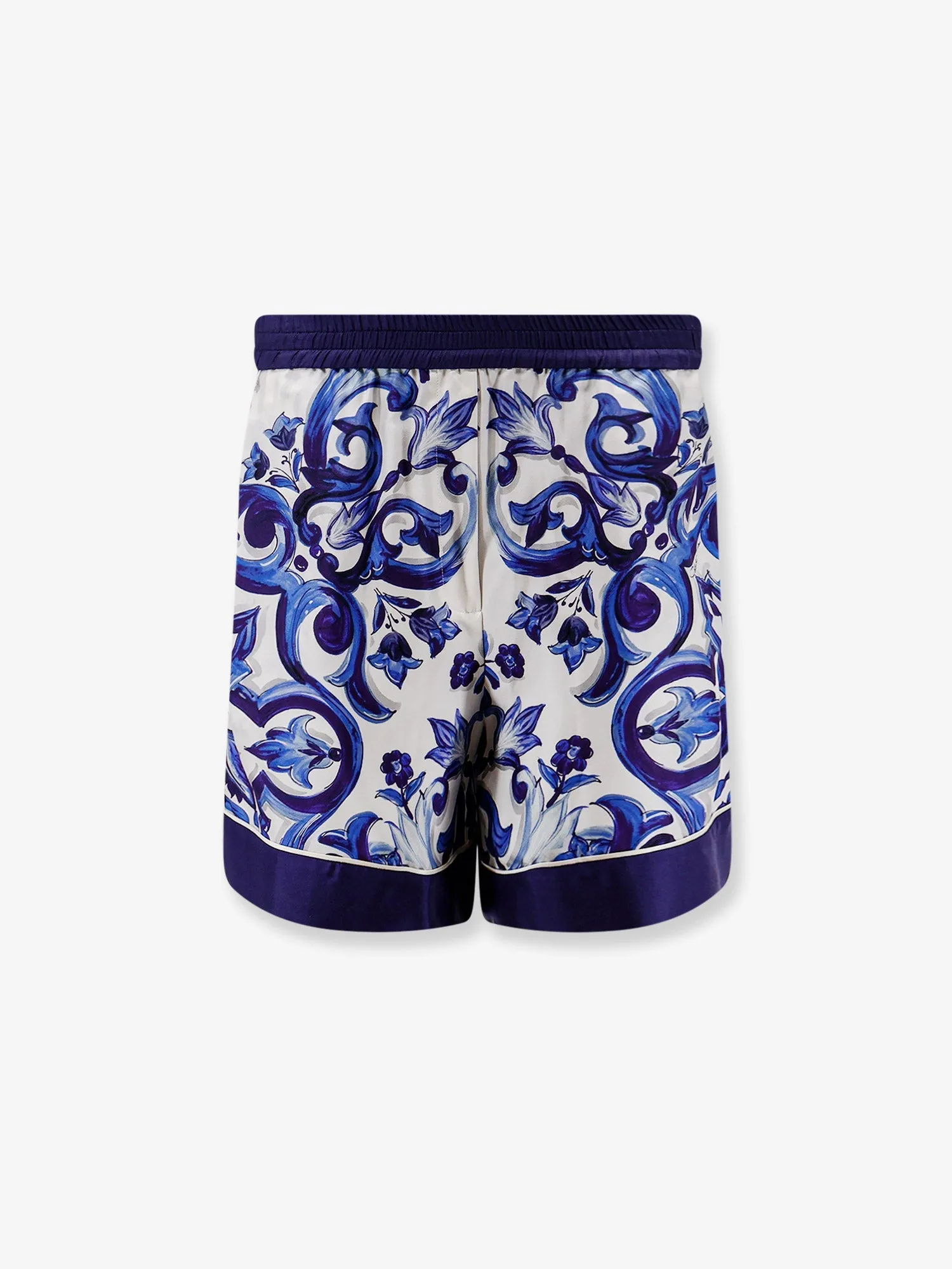 Silk Shorts Maiolica Print Blue sold by Lord & Taylor