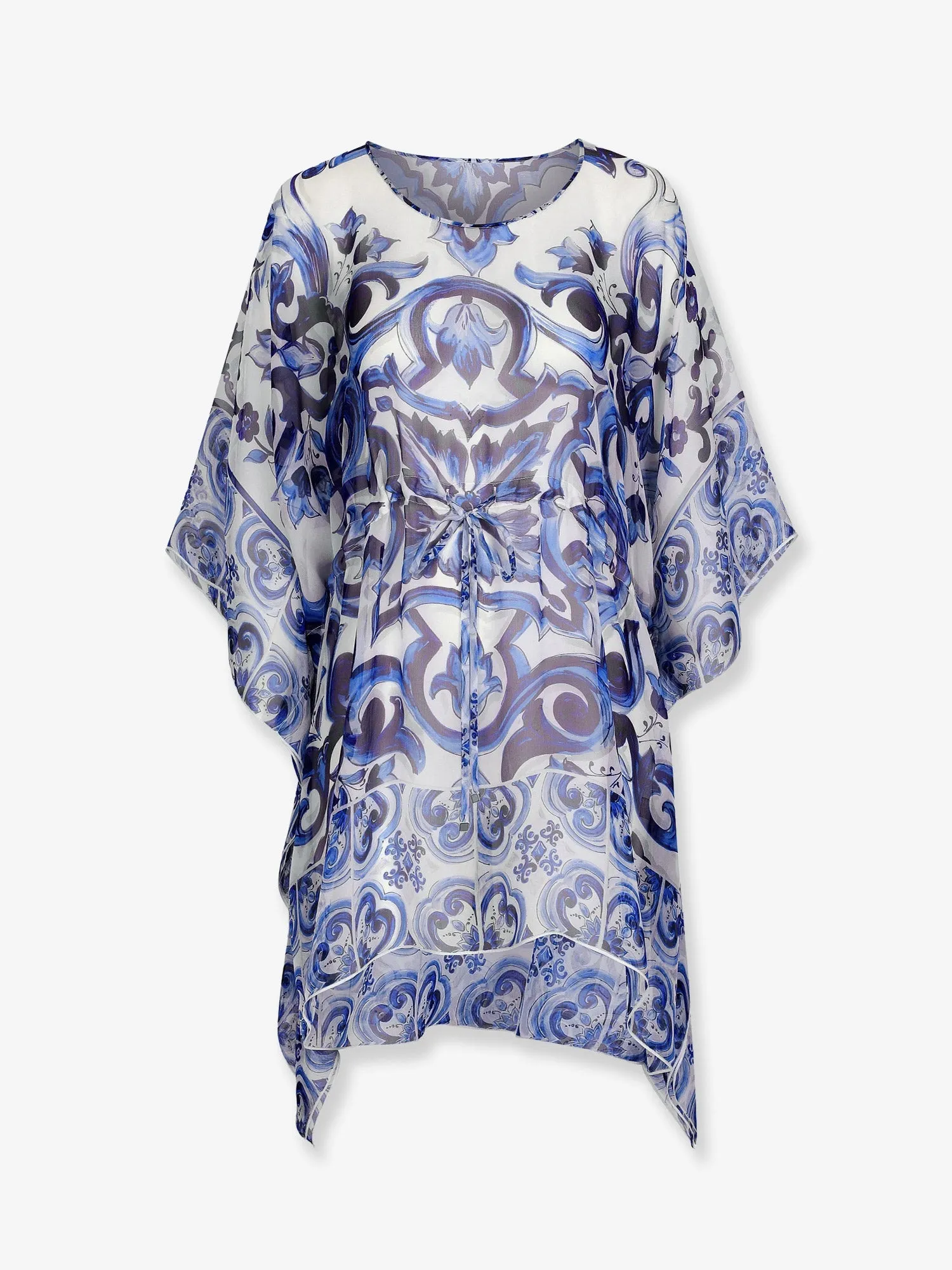 Kaftan Chiffon Maiolica Print Blue sold by Lord & Taylor