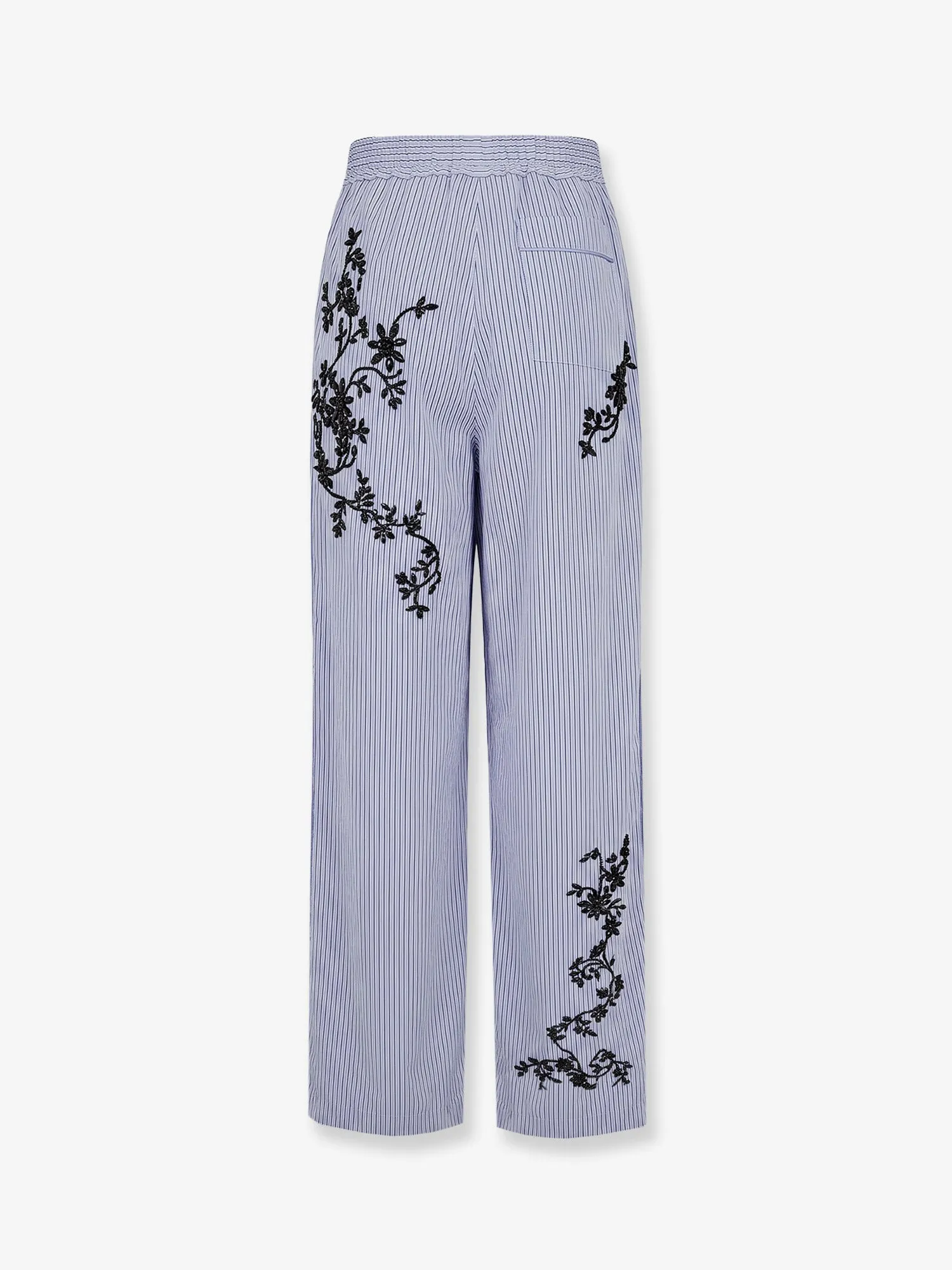 Trousers, Embroidered Cotton-Silk, Blue sold by Lord & Taylor product image thumbnail 2