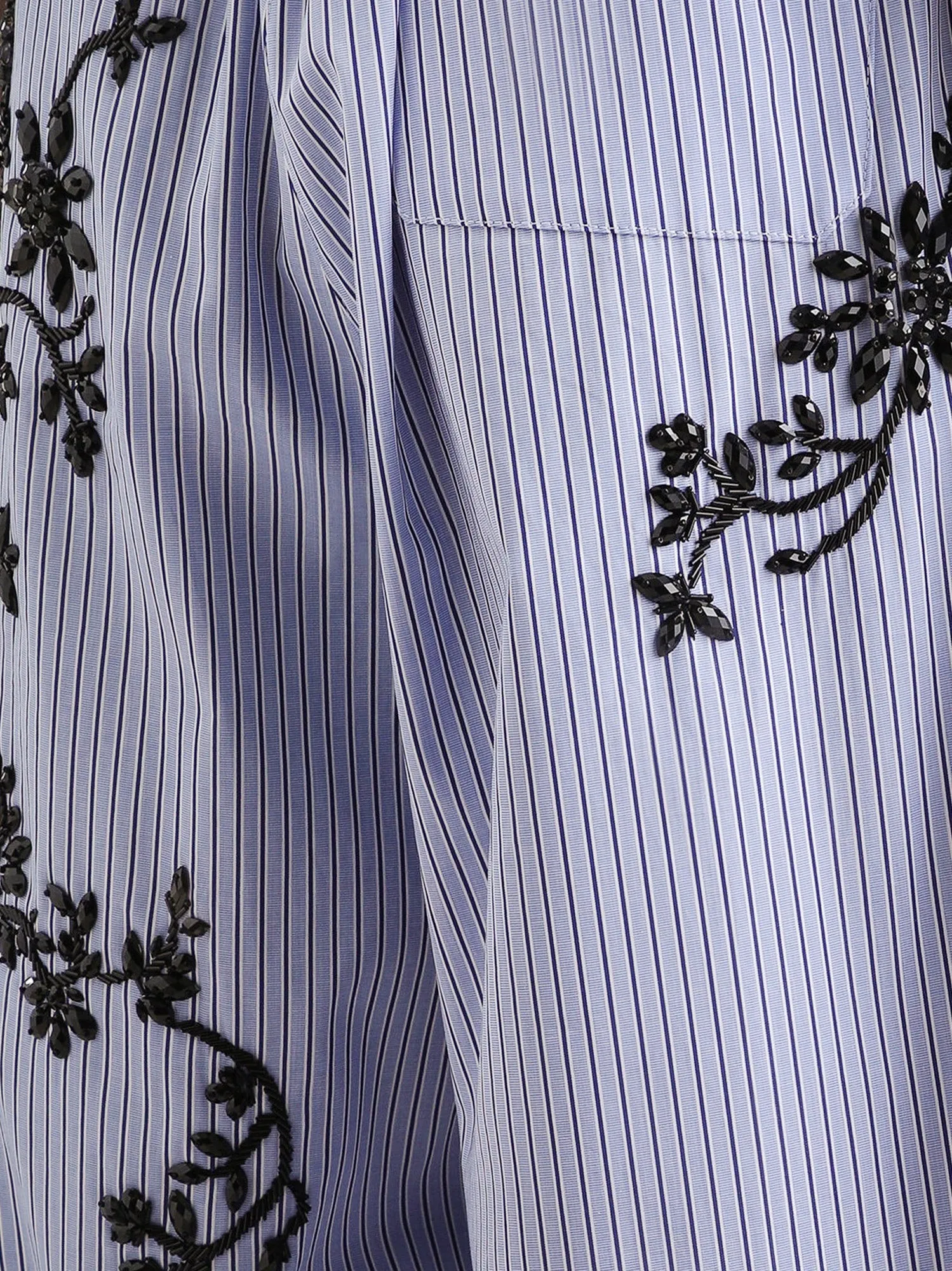 Trousers, Embroidered Cotton-Silk, Blue sold by Lord & Taylor product image thumbnail 3