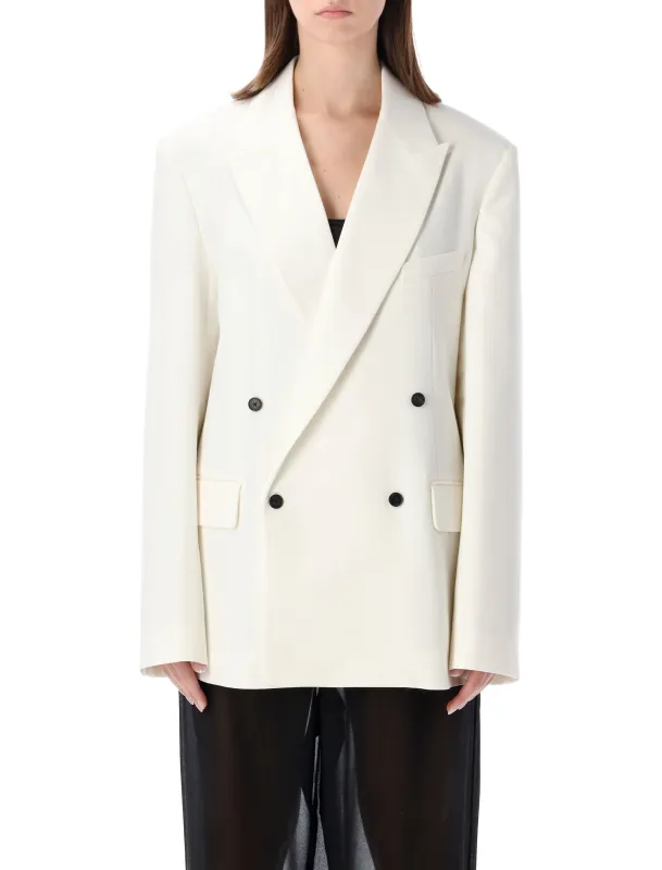 THE FRANKIE SHOP NEWARK DOUBLE-BREASTED TAILORED BLAZER made by Frankie Shop