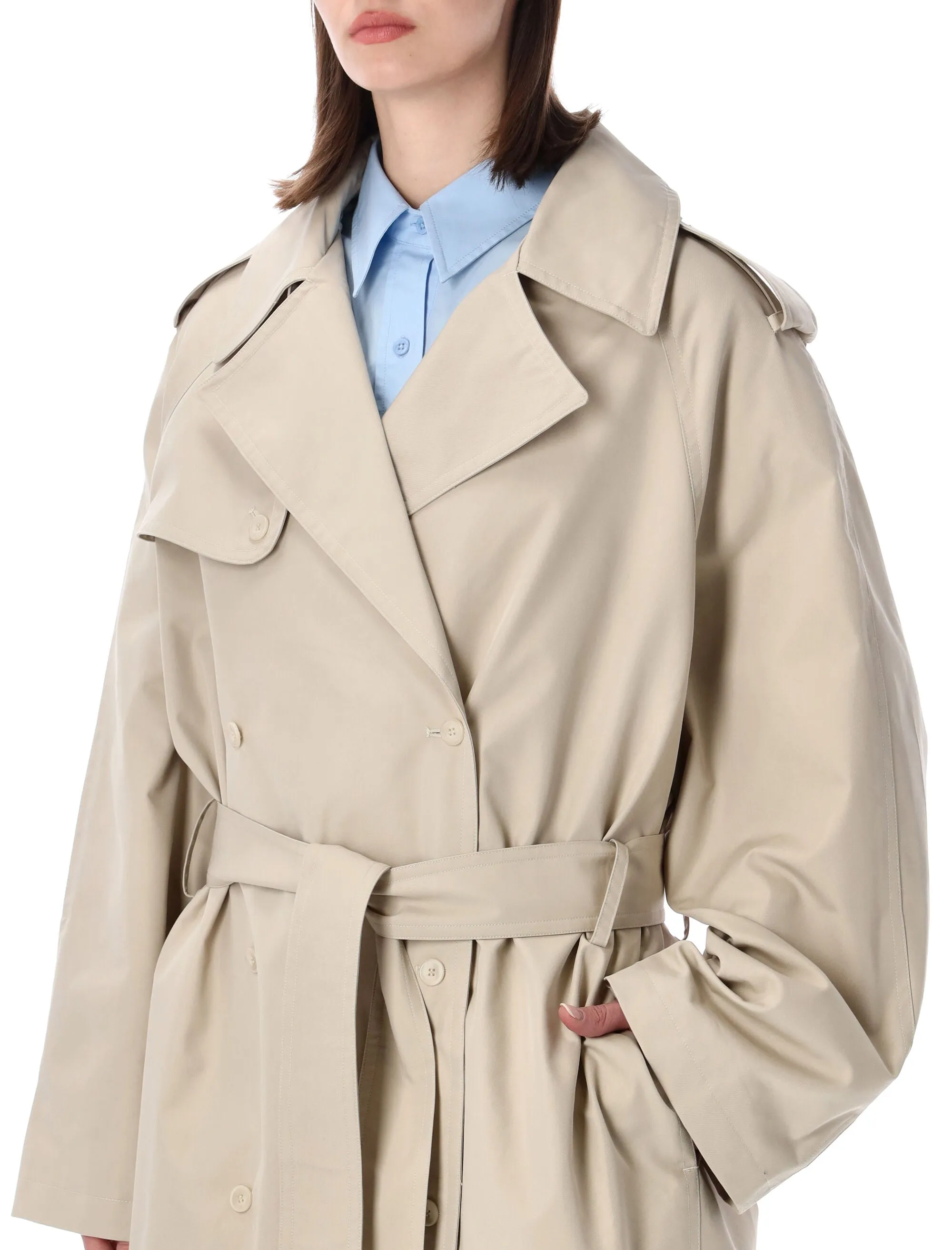 RIVA COTTON TRENCH COAT sold by Lord & Taylor product image thumbnail 3