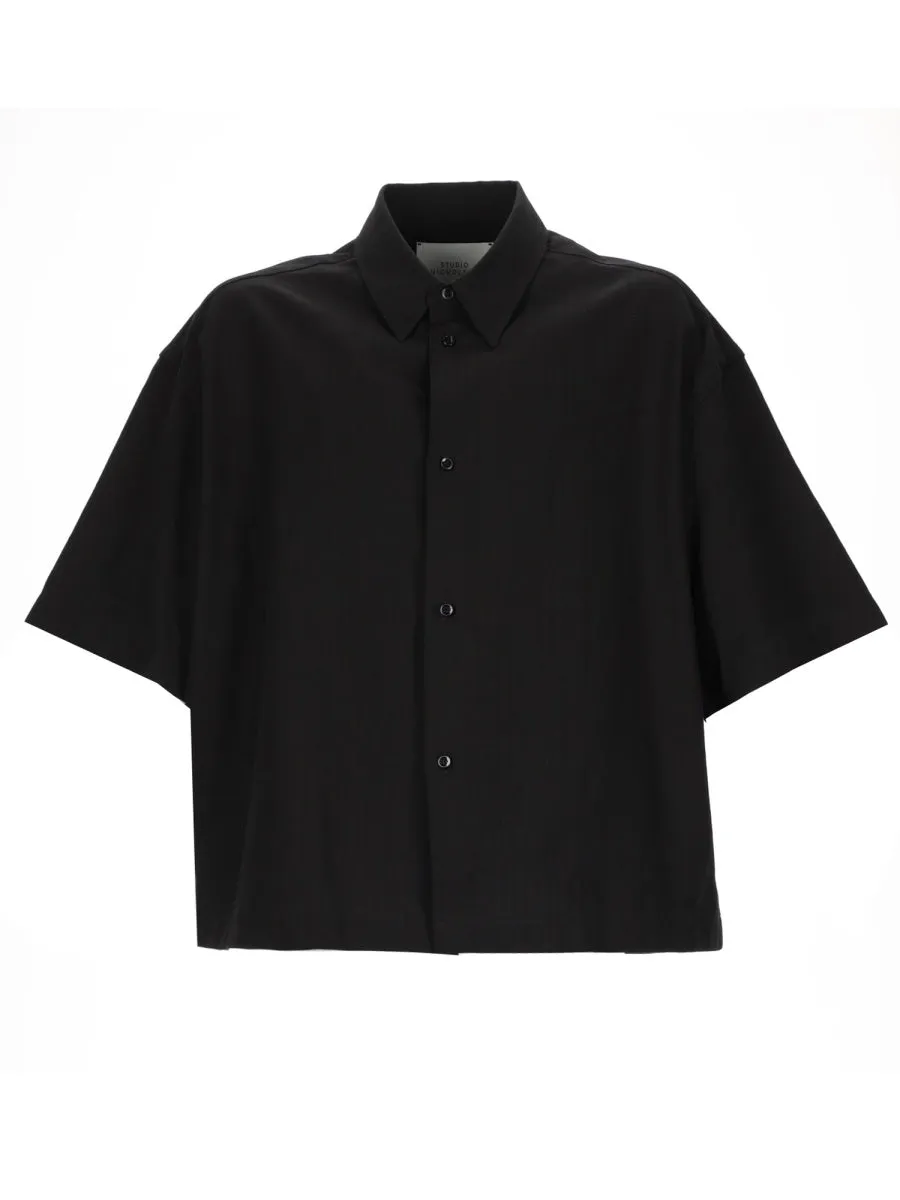 BLACK COTTON LINEN SHIRT sold by Lord & Taylor