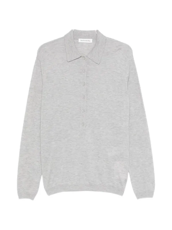 TALA KNIT V-NECK POLO made by Frankie Shop