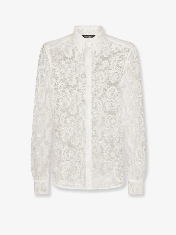 Shirt Martini Lace White made by Dolce & Gabanna