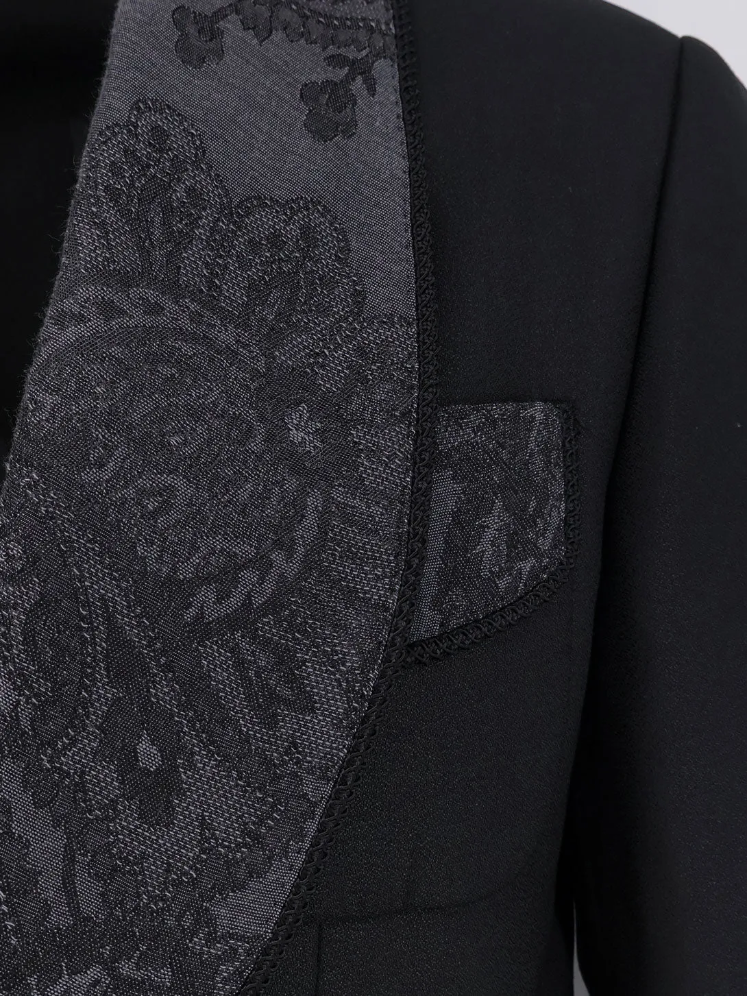 Blazer Virgin Wool Blend Black sold by Lord & Taylor product image thumbnail 3