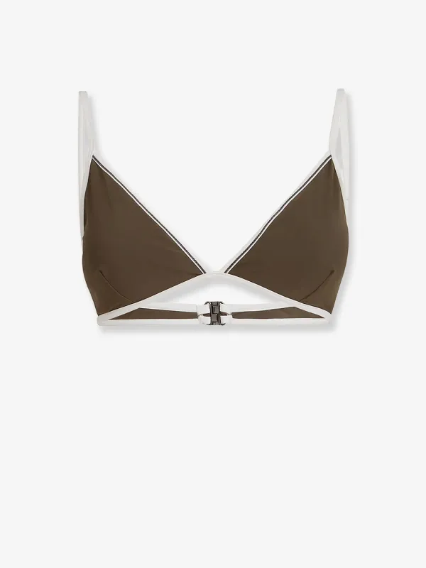 Bikini Top with Monile Details Grey made by Brunello Cucinelli