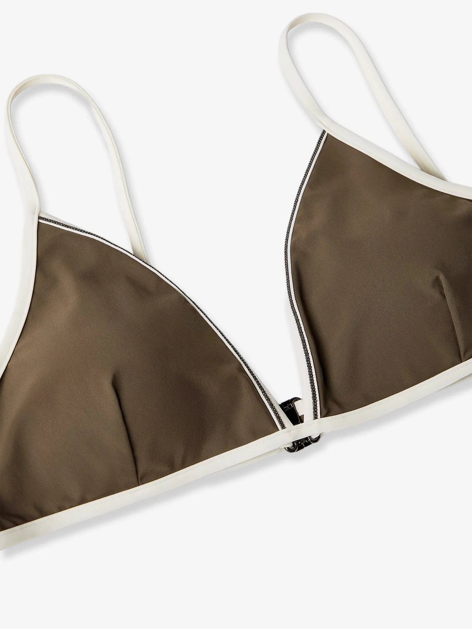 Bikini Top with Monile Details Grey sold by Lord & Taylor product image thumbnail 2