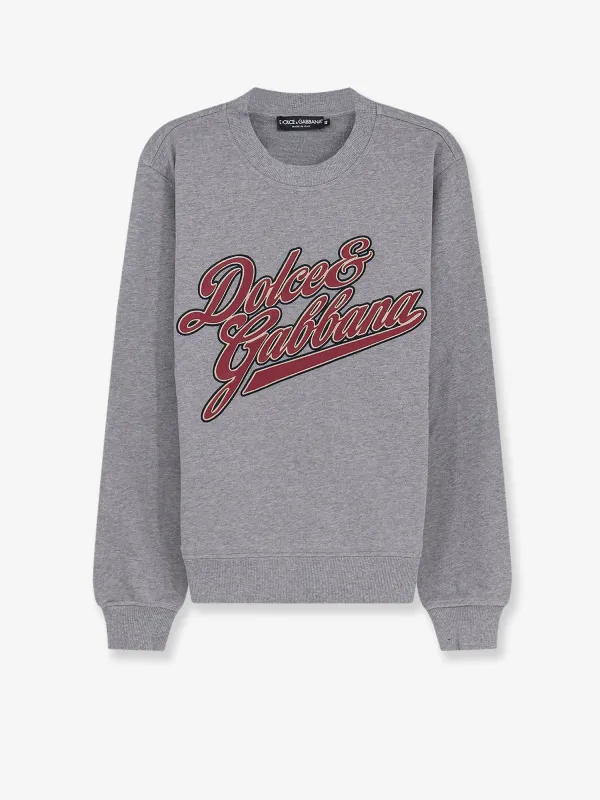 Sweatshirt Cotton Grey made by Dolce & Gabanna