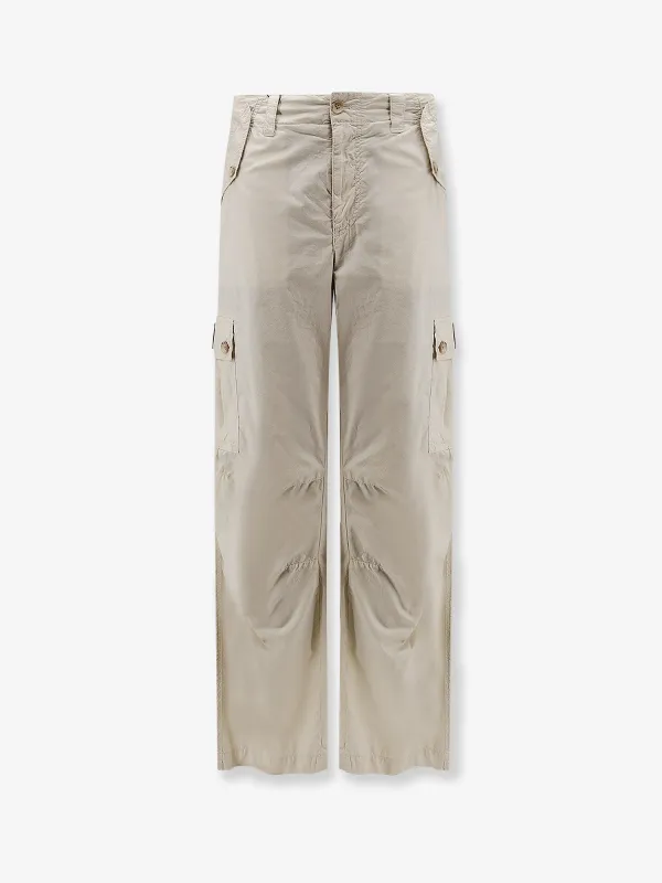 Cotton Trousers with Flap Pockets, Beige made by Dolce & Gabanna