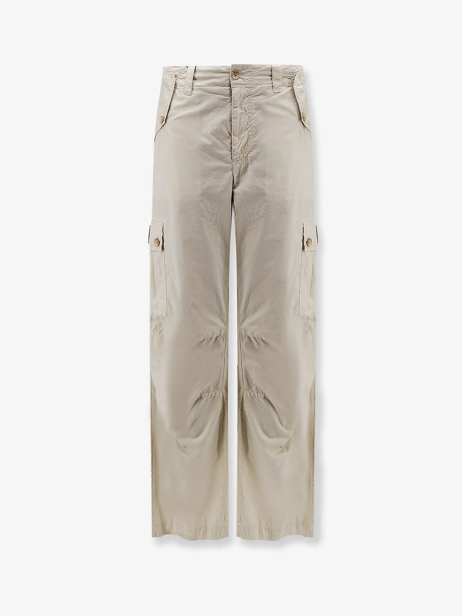 Cotton Trousers with Flap Pockets, Beige sold by Lord & Taylor
