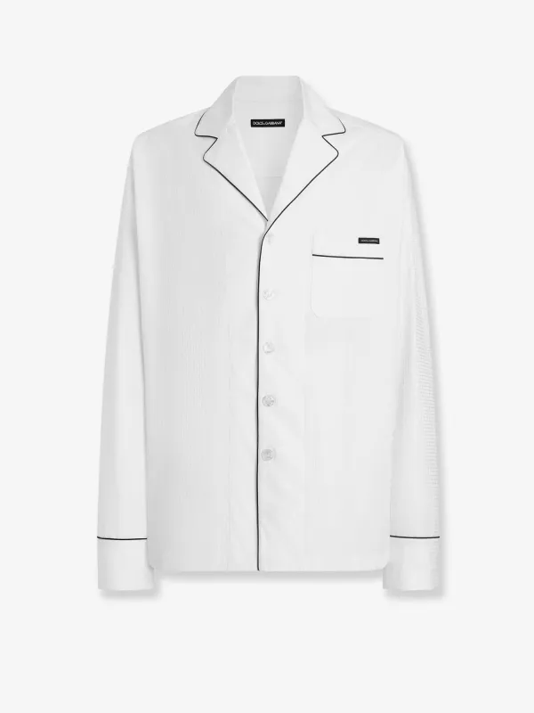 Shirt Vanity Pajamas Blue Cotton made by Dolce & Gabanna