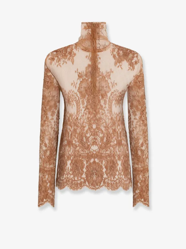 Shirt Chantilly Lace Beige made by Dolce & Gabanna