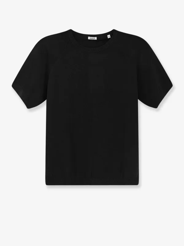Cotton Sweater Black made by Aspesi
