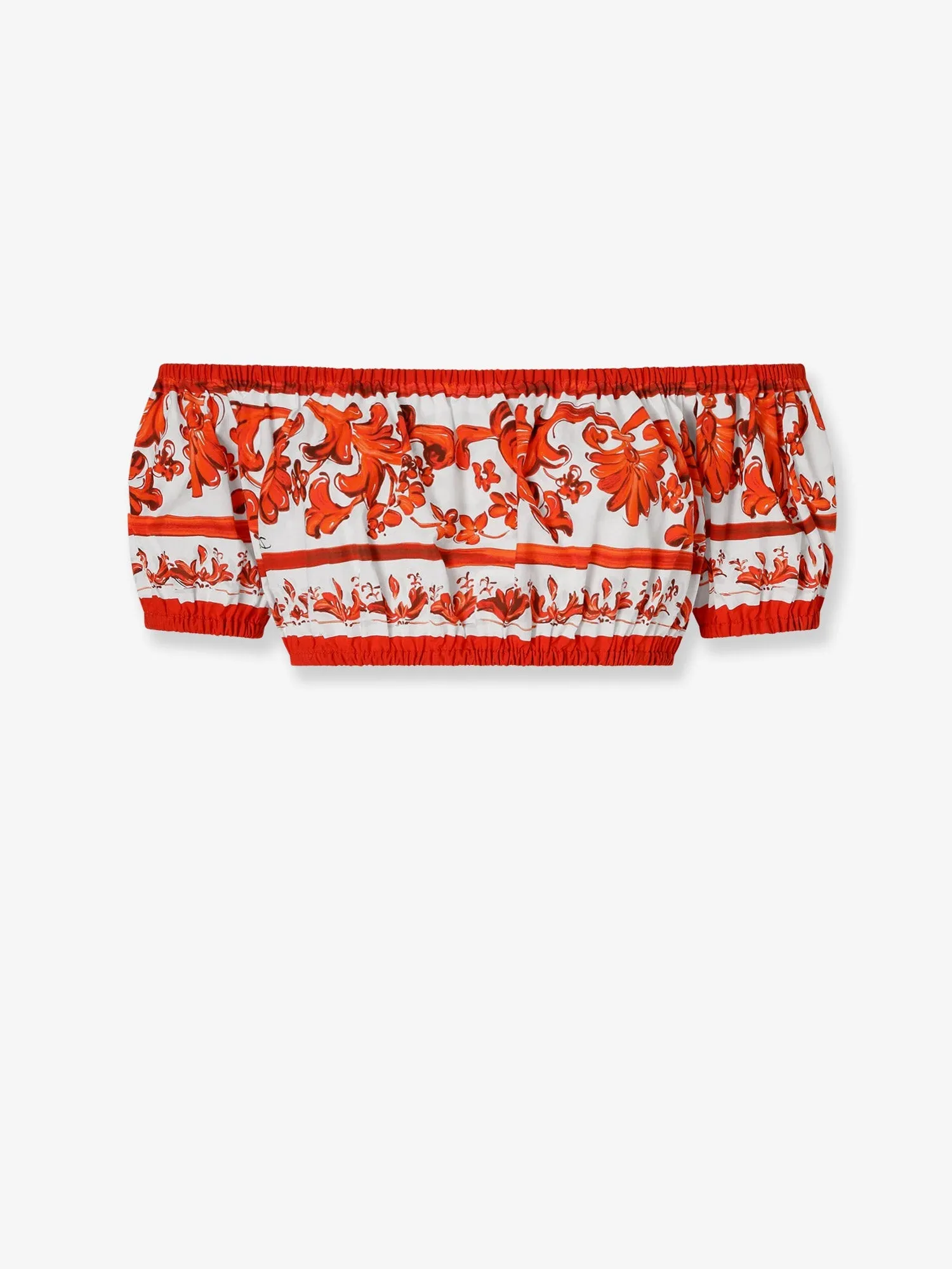 Cropped Top Maiolica Print Orange sold by Lord & Taylor product image thumbnail 2