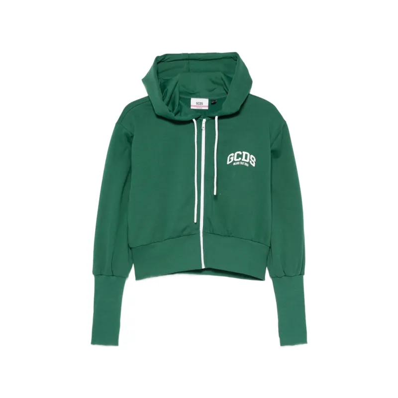Hooded Sweatshirt Green made by GCDS