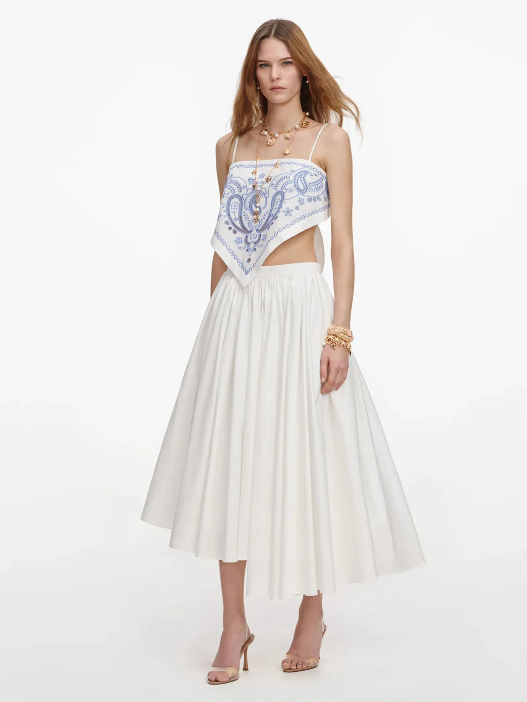 WHITE LINEN COTTON TOP sold by Lord & Taylor product image thumbnail 2