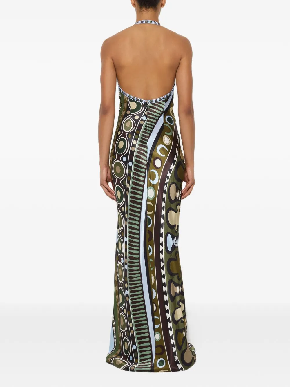 BROWN SILK VISCOSE DRESS sold by Lord & Taylor product image thumbnail 5