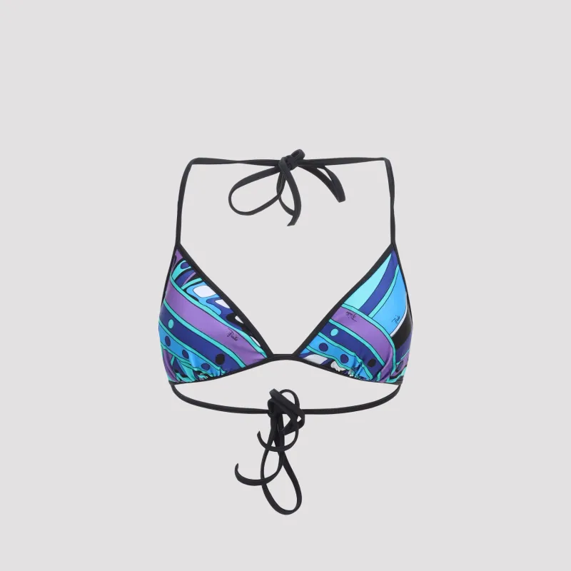 Pucci Triangle Bikini Top made by Emilio Pucci