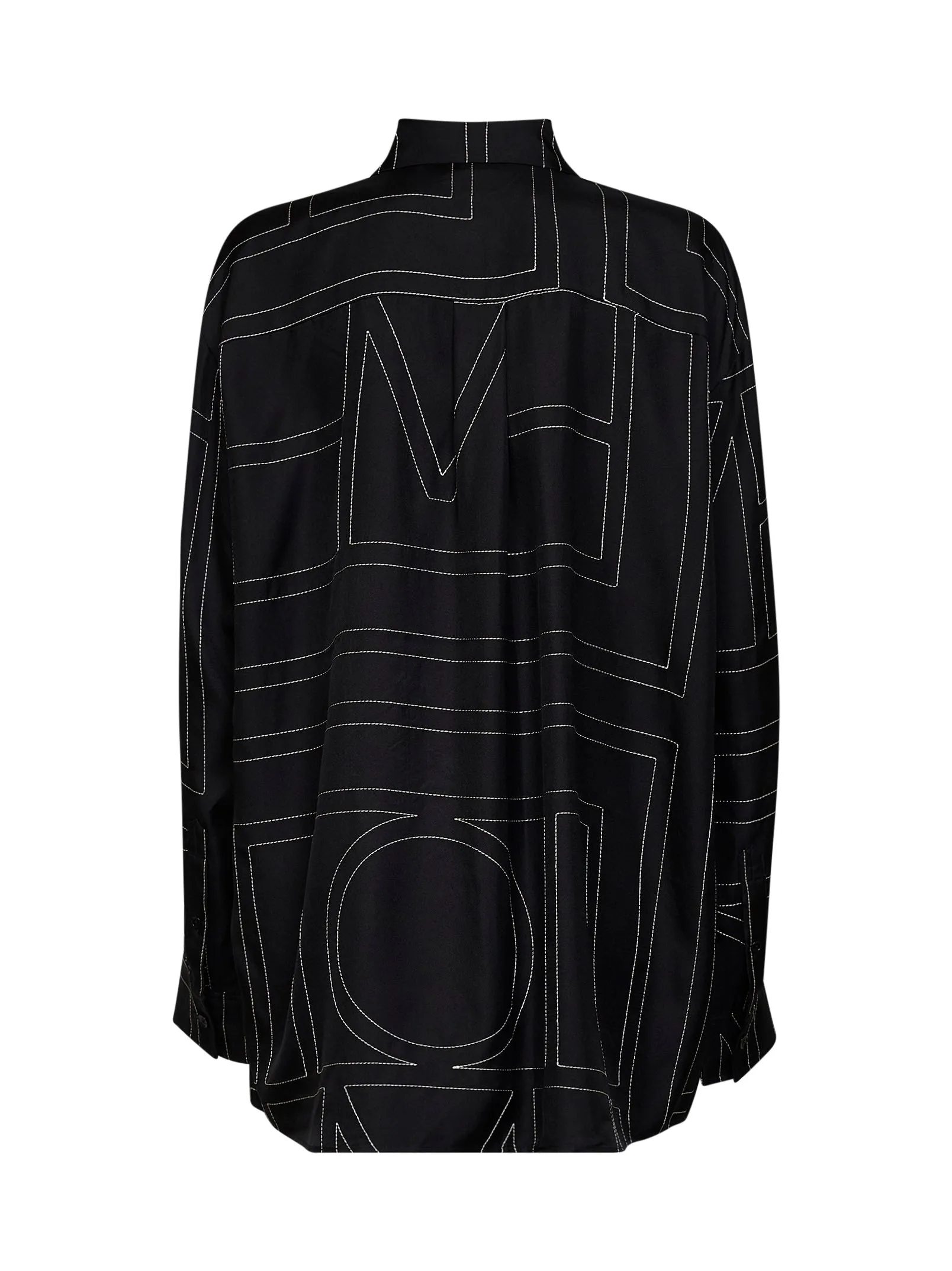 Shirt Monogram Silk Black sold by Lord & Taylor product image thumbnail 2