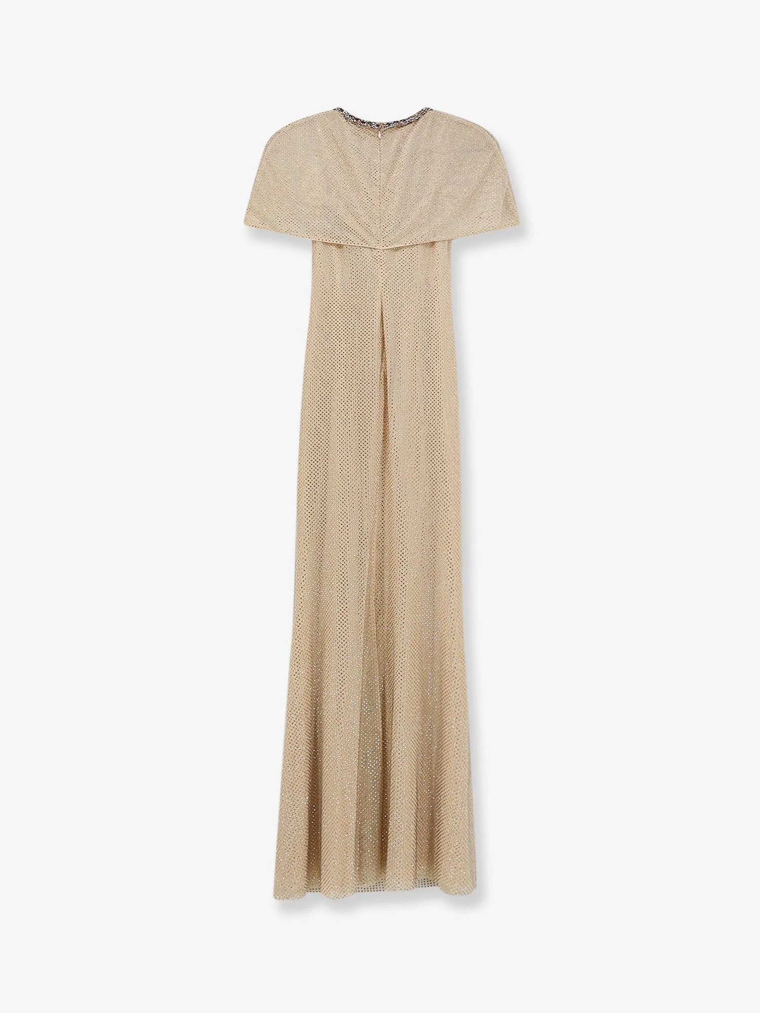 Maxi Dress Rhinestone Trim Beige sold by Lord & Taylor product image thumbnail 2