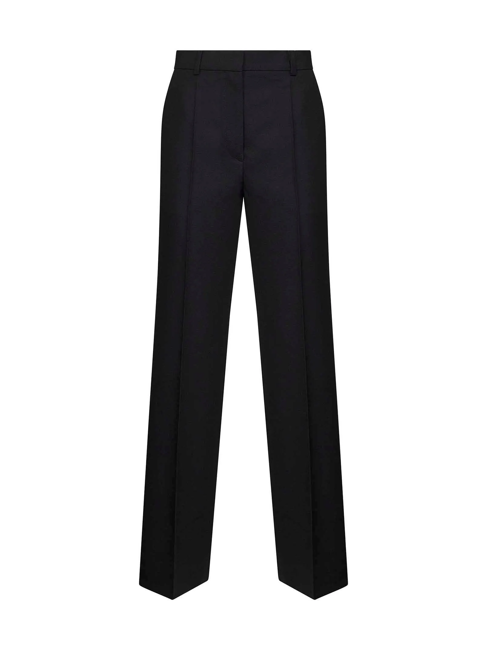 Straight-Leg Suit Trousers Black Wool-Blend sold by Lord & Taylor