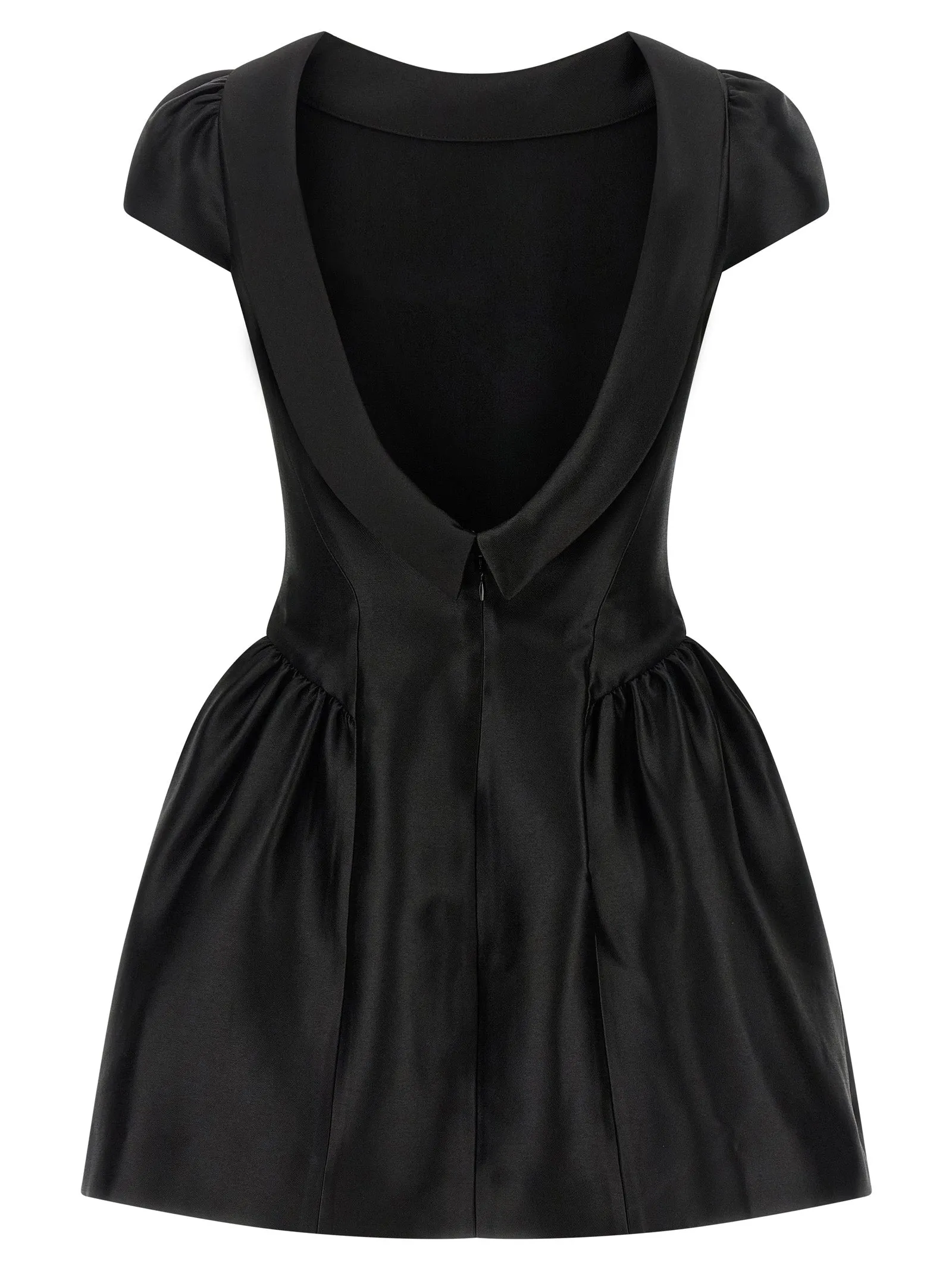 'Black Taffetà Collared Mini' dress sold by Lord & Taylor product image thumbnail 2