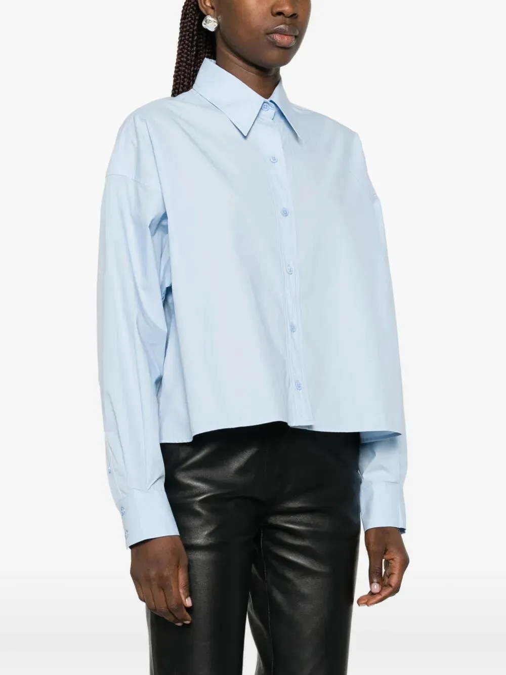 "ARLEN" COTTON BOXY SHIRT sold by Lord & Taylor product image thumbnail 5