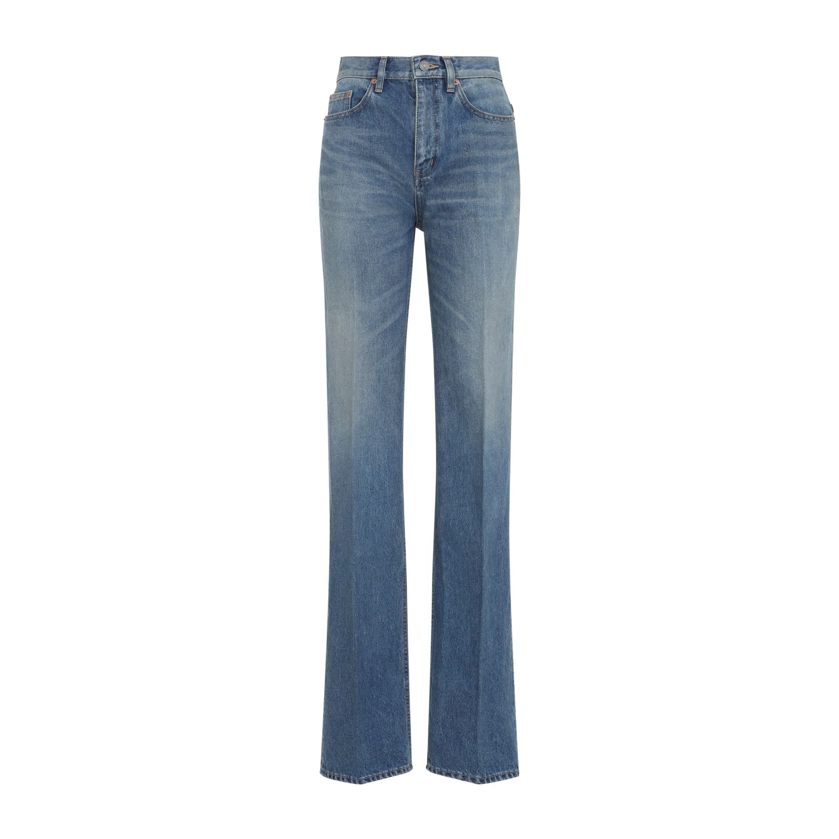 DENIM COTTON FLARED JEANS sold by Lord & Taylor