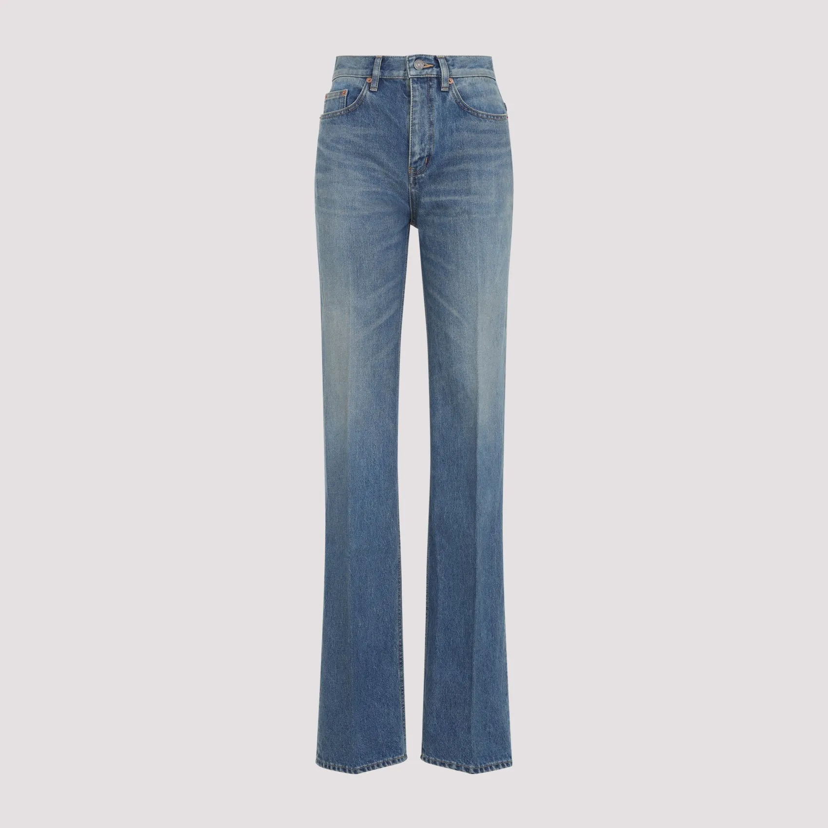 DENIM COTTON FLARED JEANS sold by Lord & Taylor product image thumbnail 2
