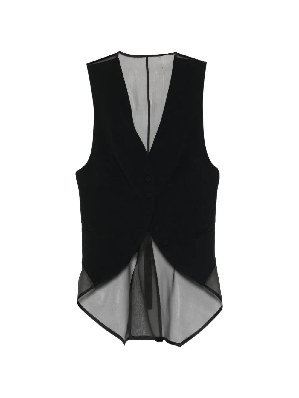 SHEER-PANEL WAISTCOAT sold by Lord & Taylor