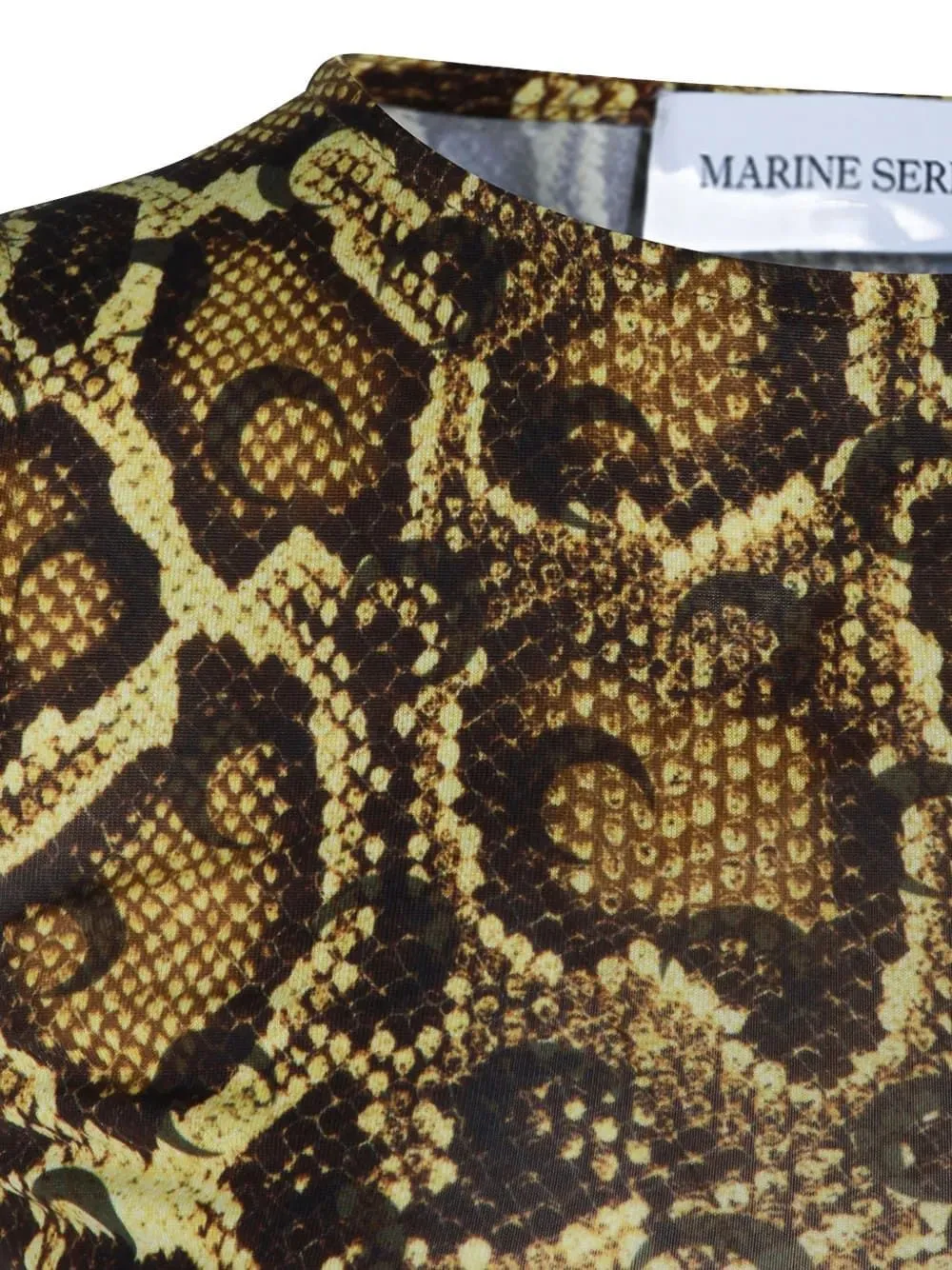 MARINE SERRE SNAKE-PRINT ASYMMETRIC DRESS sold by Lord & Taylor product image thumbnail 2