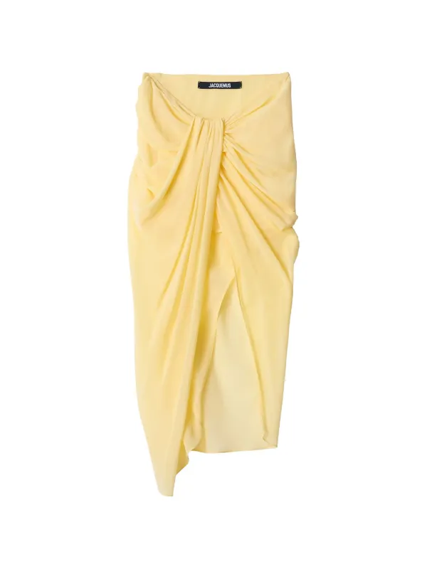 THE PARéO DRAPED WRAP SKIRT made by Jacquemus
