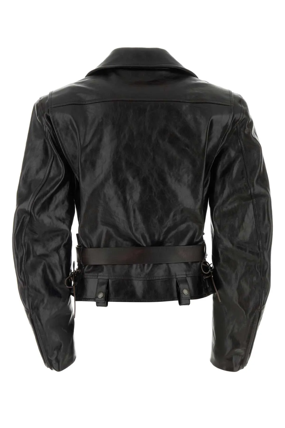 BLACK LEATHER JACKET sold by Lord & Taylor product image thumbnail 2