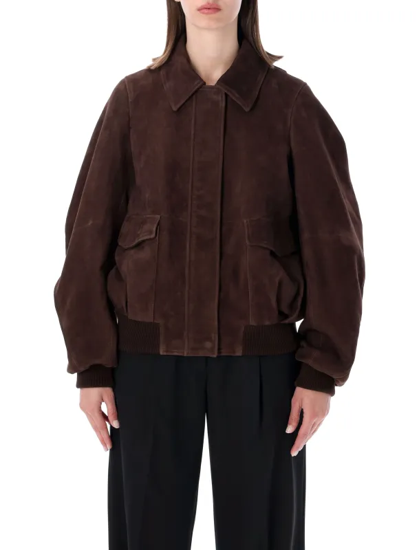 LOEWE SUEDE BOMBER JACKET made by Loewe