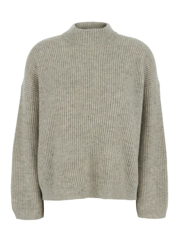 Turtleneck Cashmere Sweater Grey made by Brunello Cucinelli