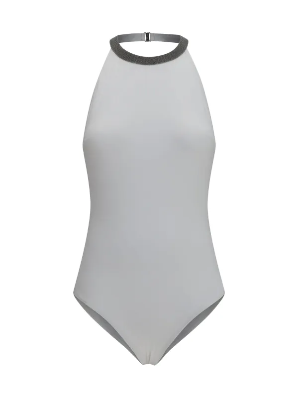 One-piece Swimsuit with Monili Embellishment made by Brunello Cucinelli