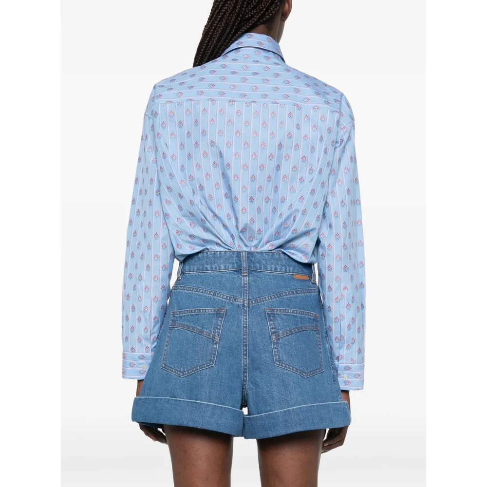 Cotton Bodysuit Blue sold by Lord & Taylor product image thumbnail 4