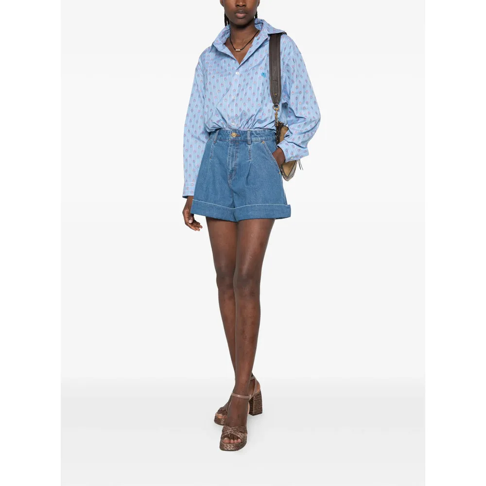Cotton Bodysuit Blue sold by Lord & Taylor product image thumbnail 5