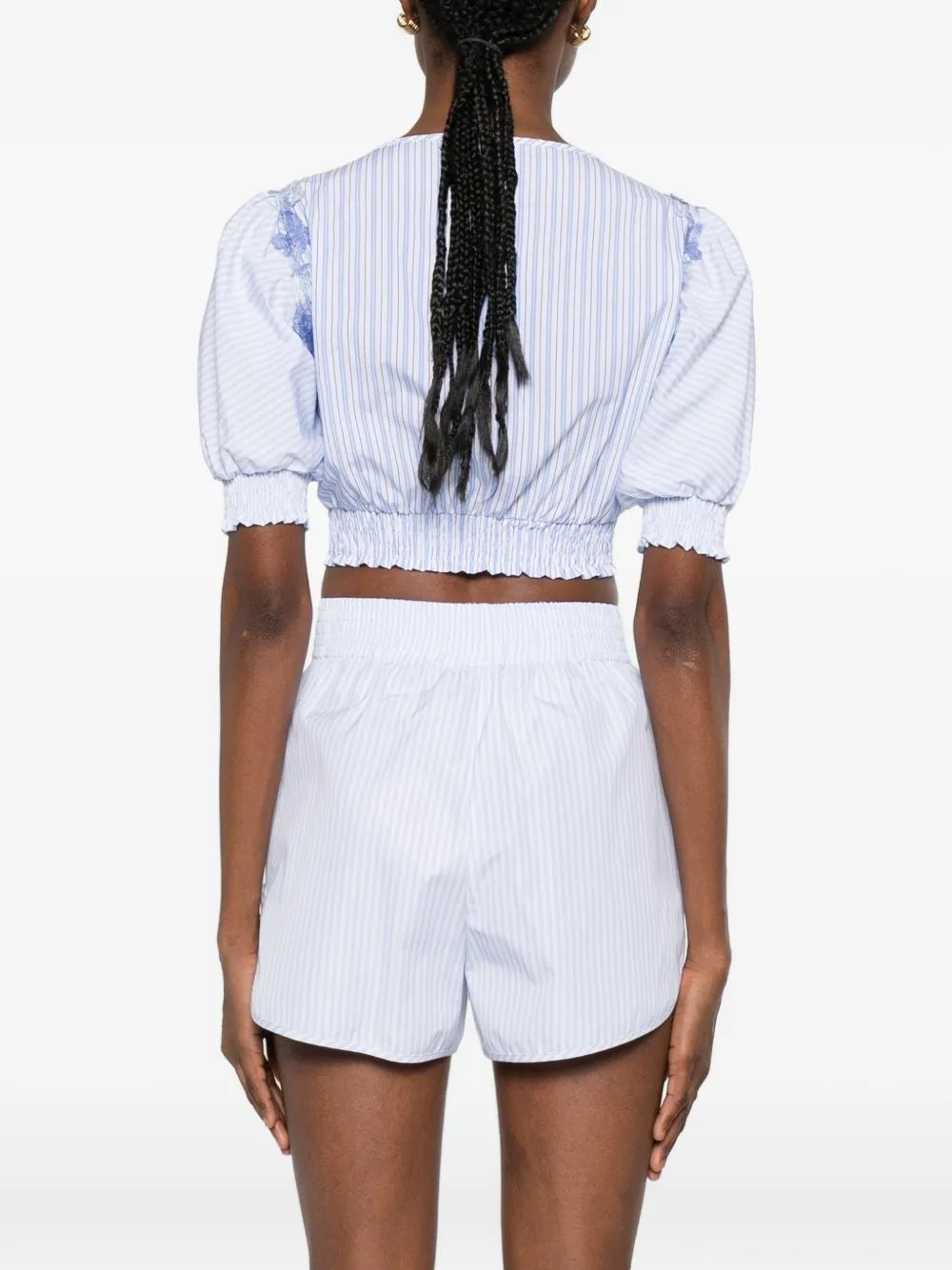EMBROIDERED CROPPED TOP sold by Lord & Taylor product image thumbnail 2
