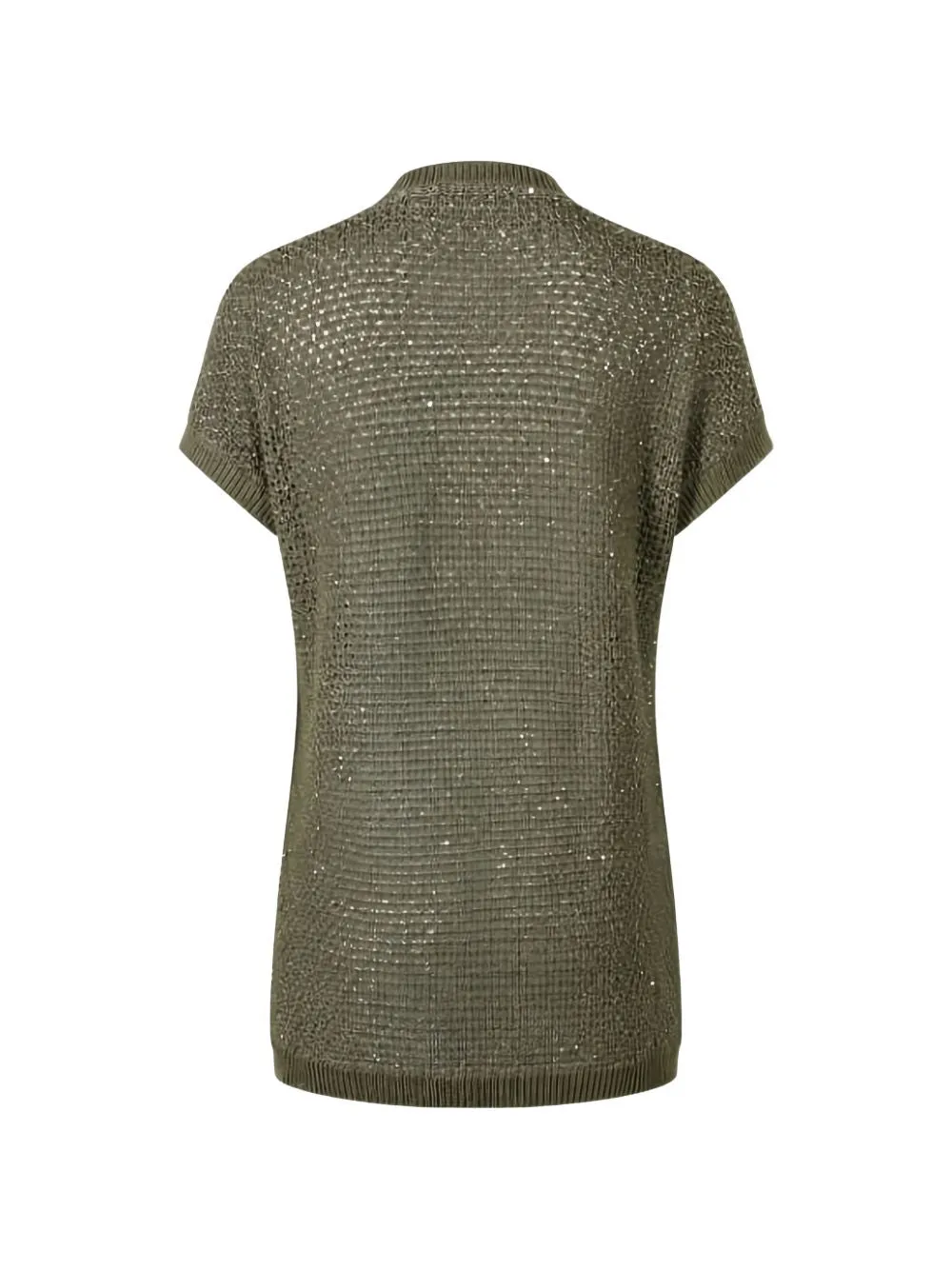 OLIVE GREEN OPEN KNIT POLO sold by Lord & Taylor product image thumbnail 4