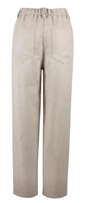 BEIGE PLEATED ELASTICATED WAIST TROUSERS sold by Lord & Taylor product image thumbnail 2