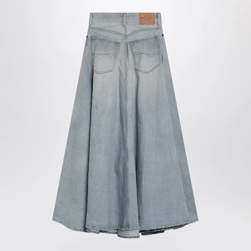 BLUE DENIM FRINGE DETAIL SKIRT sold by Lord & Taylor product image thumbnail 2