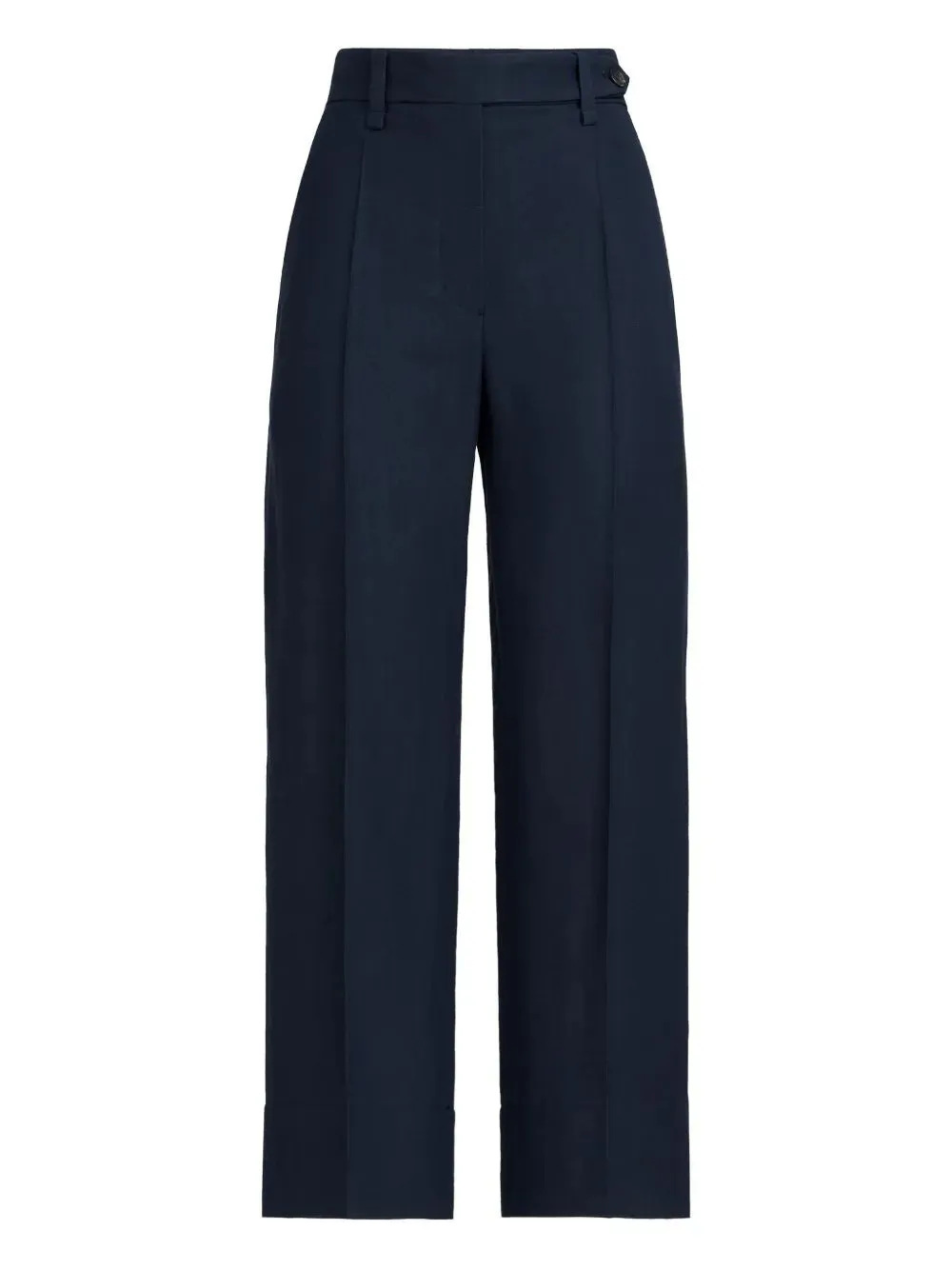 BLUE TWILL REGULAR FIT TROUSERS sold by Lord & Taylor