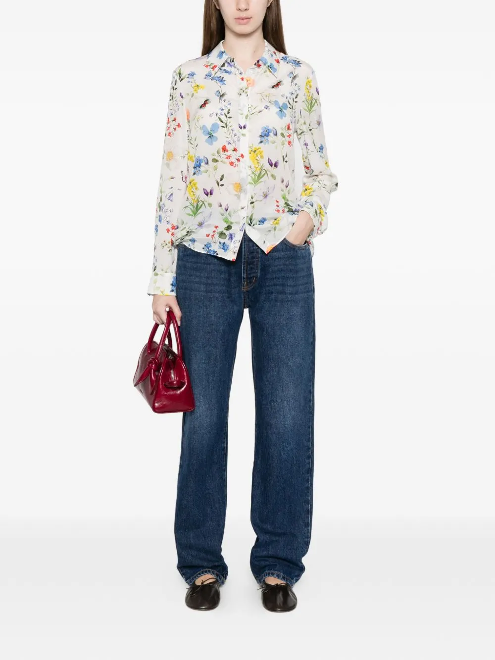 WILLA PRINTED BLOUSE sold by Lord & Taylor product image thumbnail 2