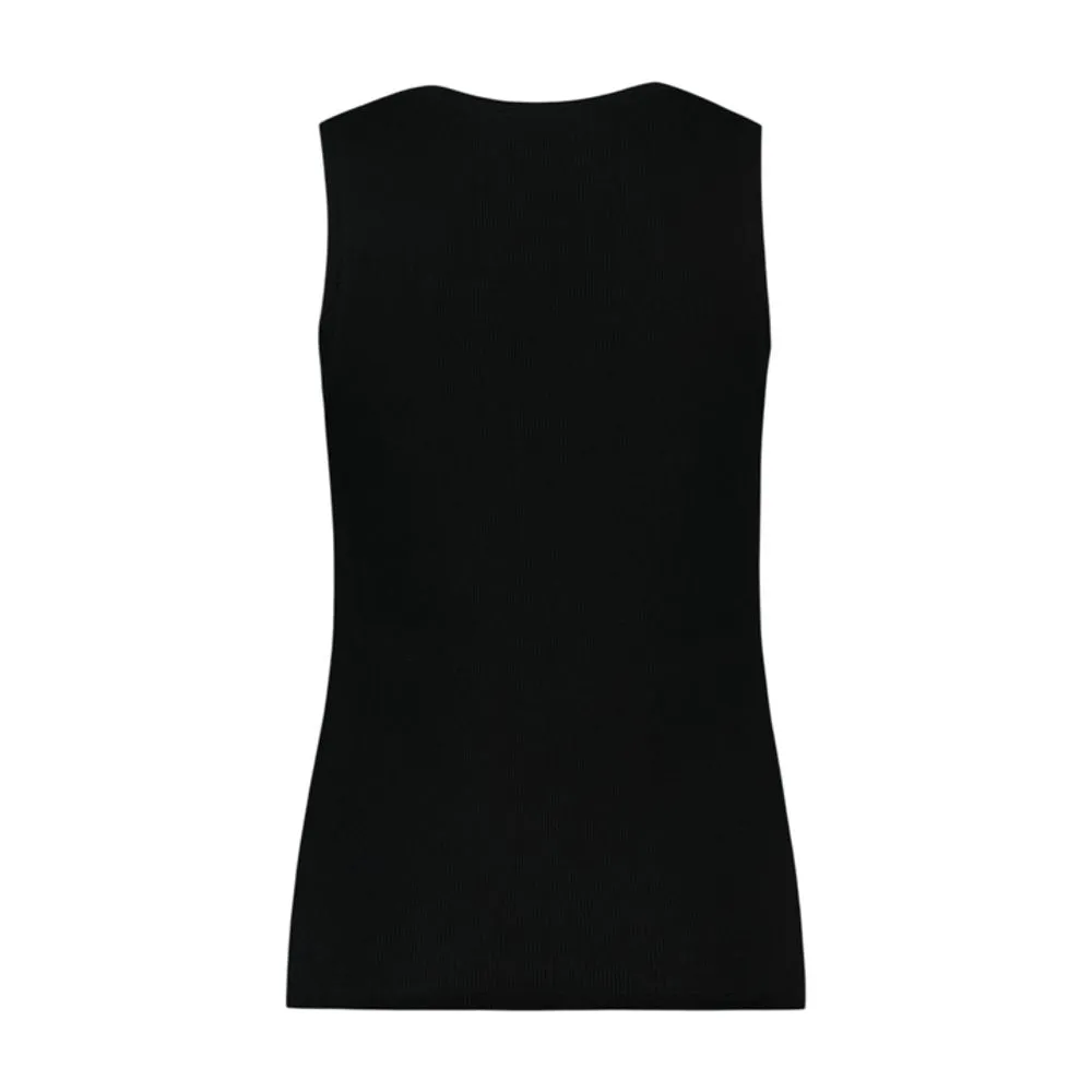 PARIS EMB JERSEY TANK TOP - - COTTON - BLACK sold by Lord & Taylor product image thumbnail 2